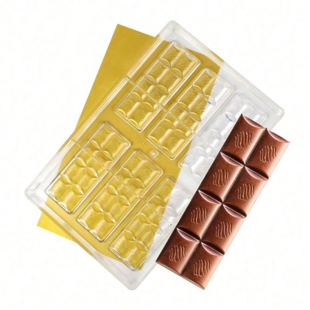 Workshop Use Tools - Plaid Chocolate Bar Mold, Clear Plastic