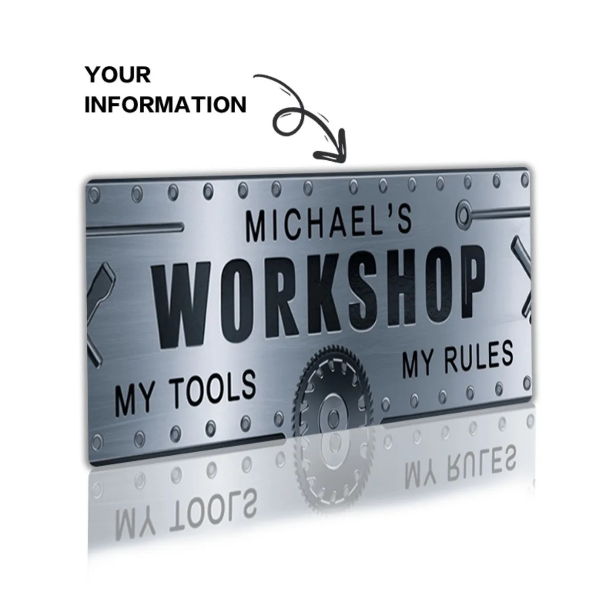 Tools For Metal Workshop - Personalized Custom 6x12