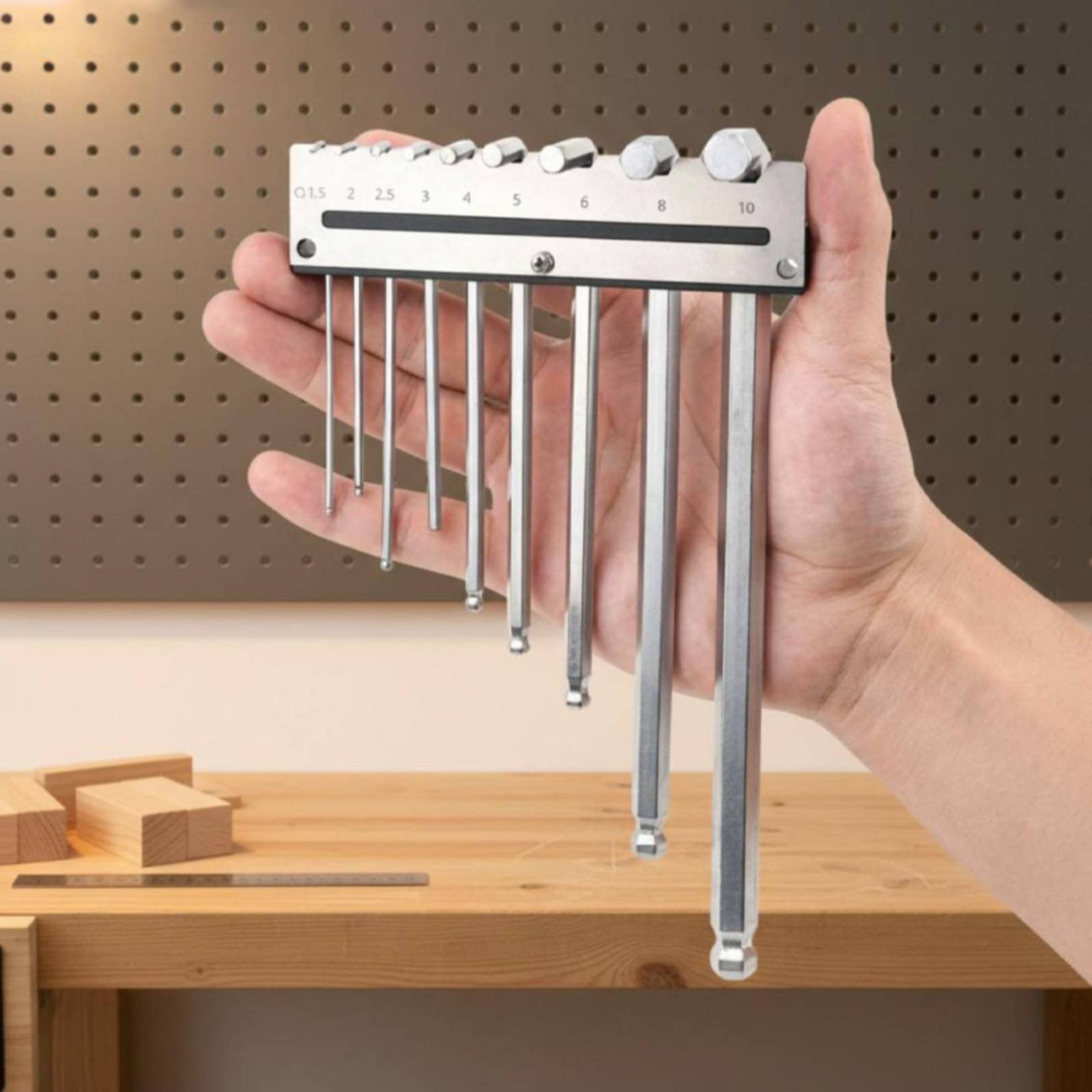Tools For Metal Workshop - Wall Mounted Hex Key Holder Metal
