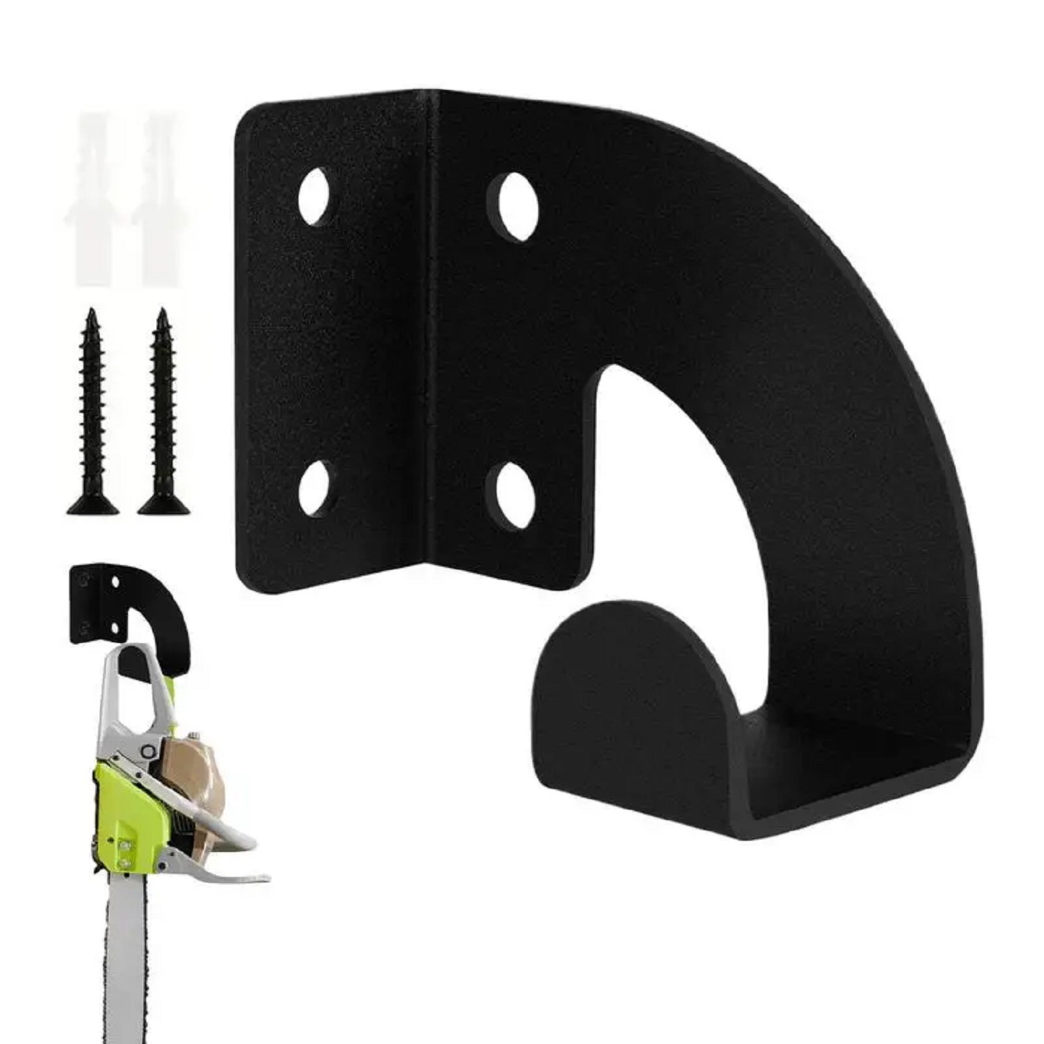 Workshop Tools On Wall - Heavy Duty Metal Chainsaw Wall Mount