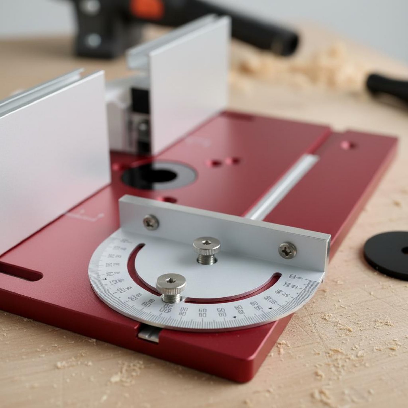 Router Table Insert - Aluminum Router Flip Plate Precise Scale