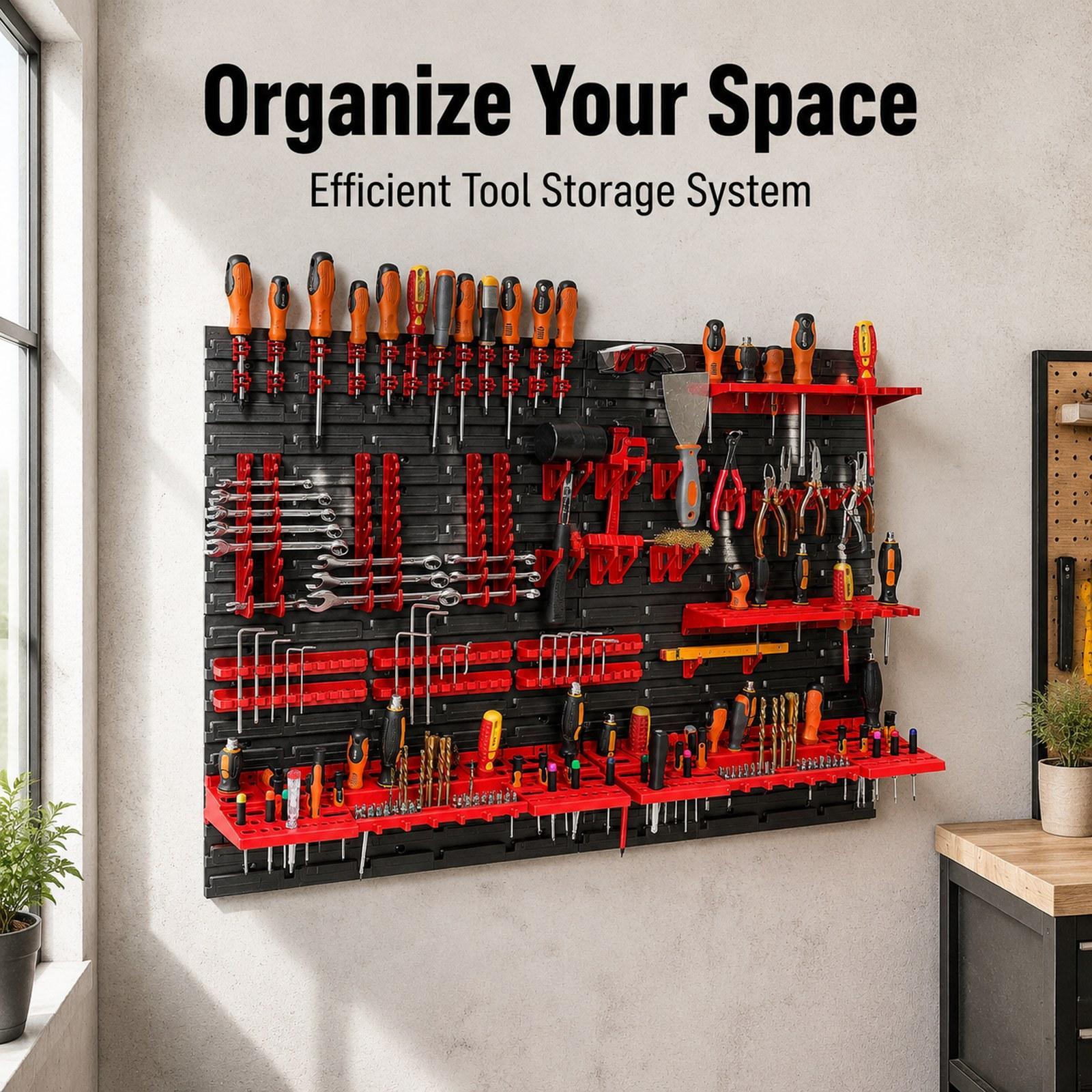 Workshop Tools Toy - Wall Mounted Storage Bins with Wall
