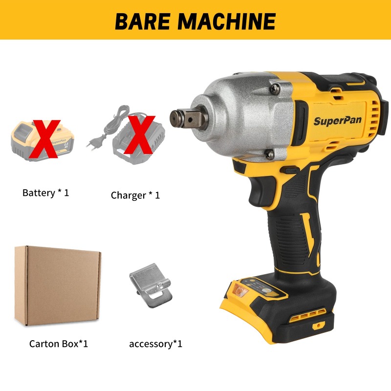 Workshop Use Tools - High Torque Cordless Impact Wrench Bare