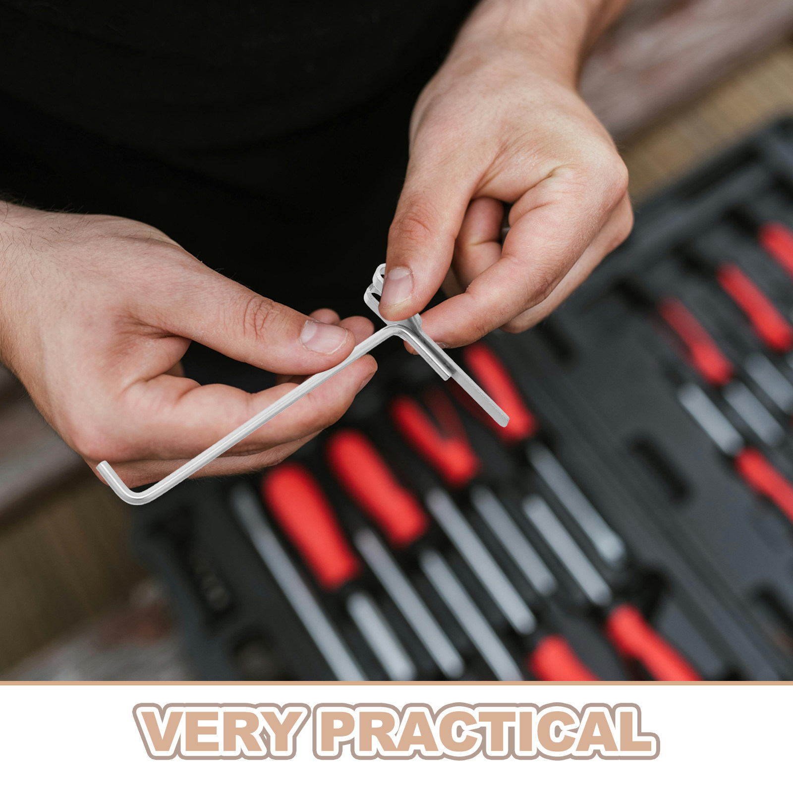 6Pcs Pegboard Hooks Stainless  - Workshop Tools Shelf ulasan dan harga
