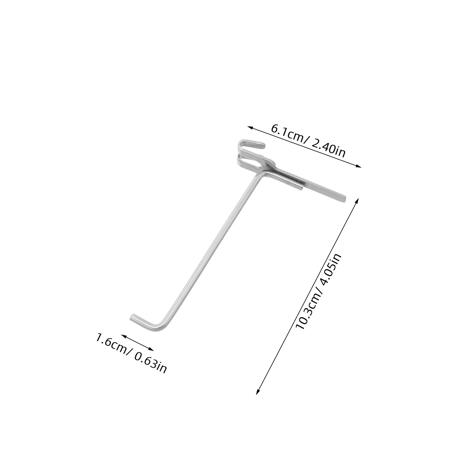 6Pcs Pegboard Hooks Stainless  - Workshop Tools Shelf ulasan dan harga