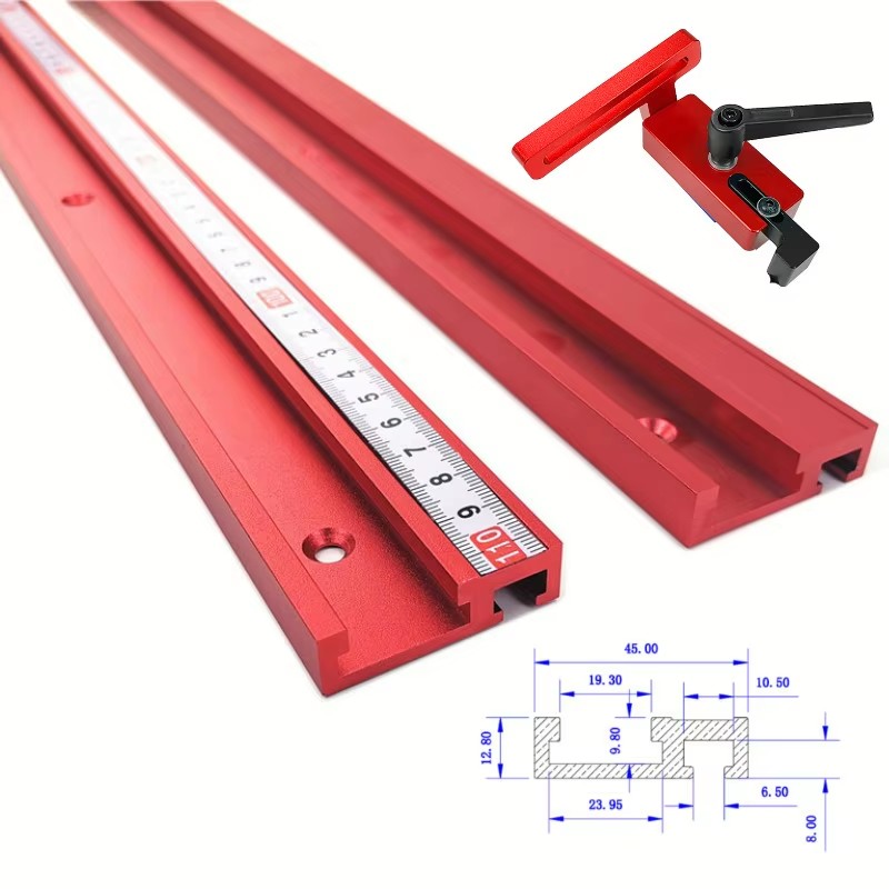 1PC Chute Aluminium alloy T-tr - Router Table Insert ulasan dan harga