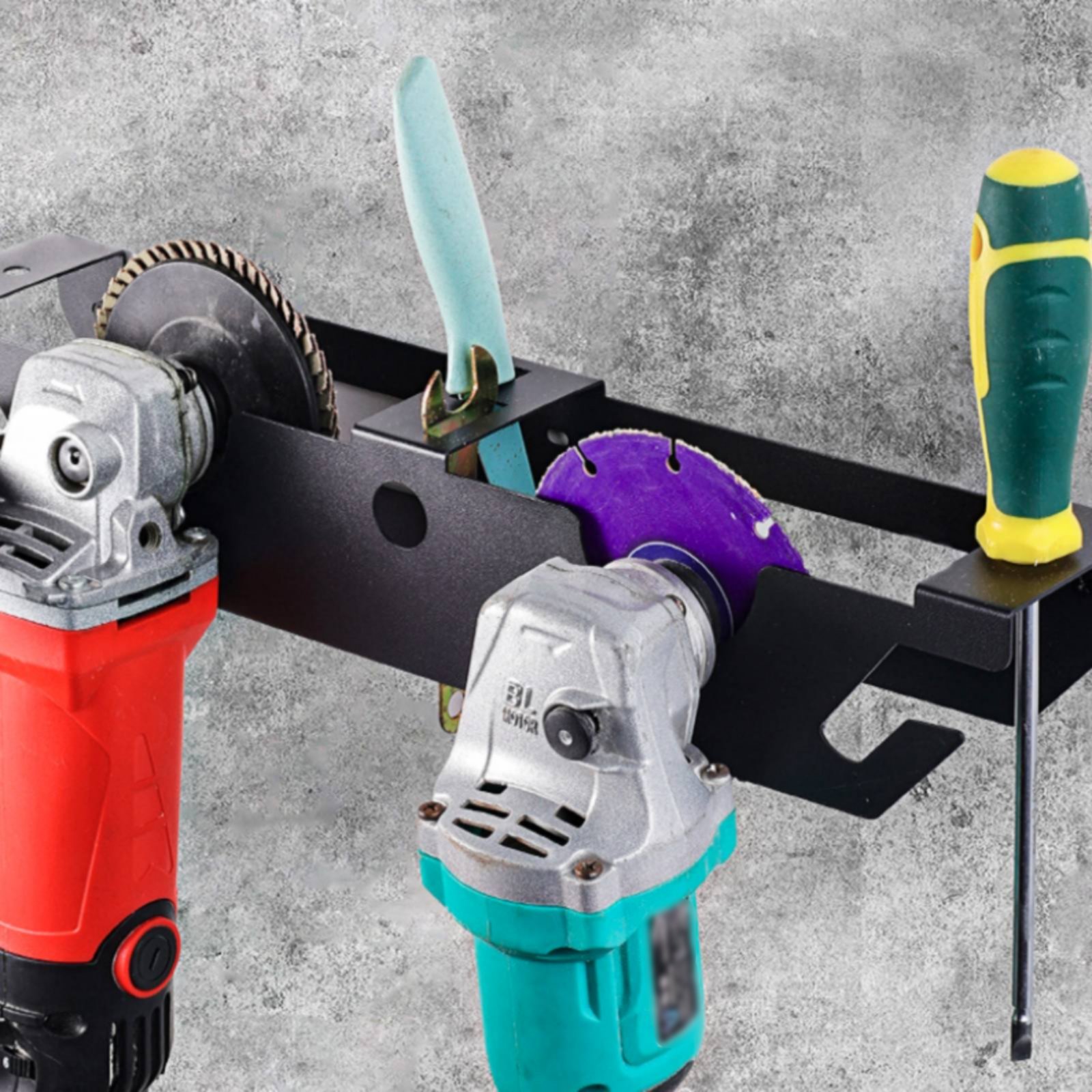 4 Bay Angle Grinder Rack Heavy - Tools For Metal Workshop ulasan dan harga