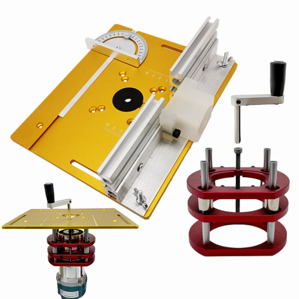 Aluminum Router Lift Kit with  - Router Table Insert ulasan dan harga