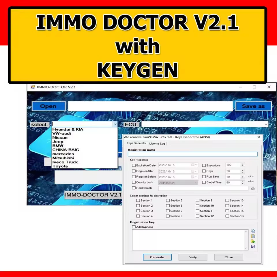 Immo Doctor Multi Brand V2.1 E - Workshop Tools Brand ulasan dan harga