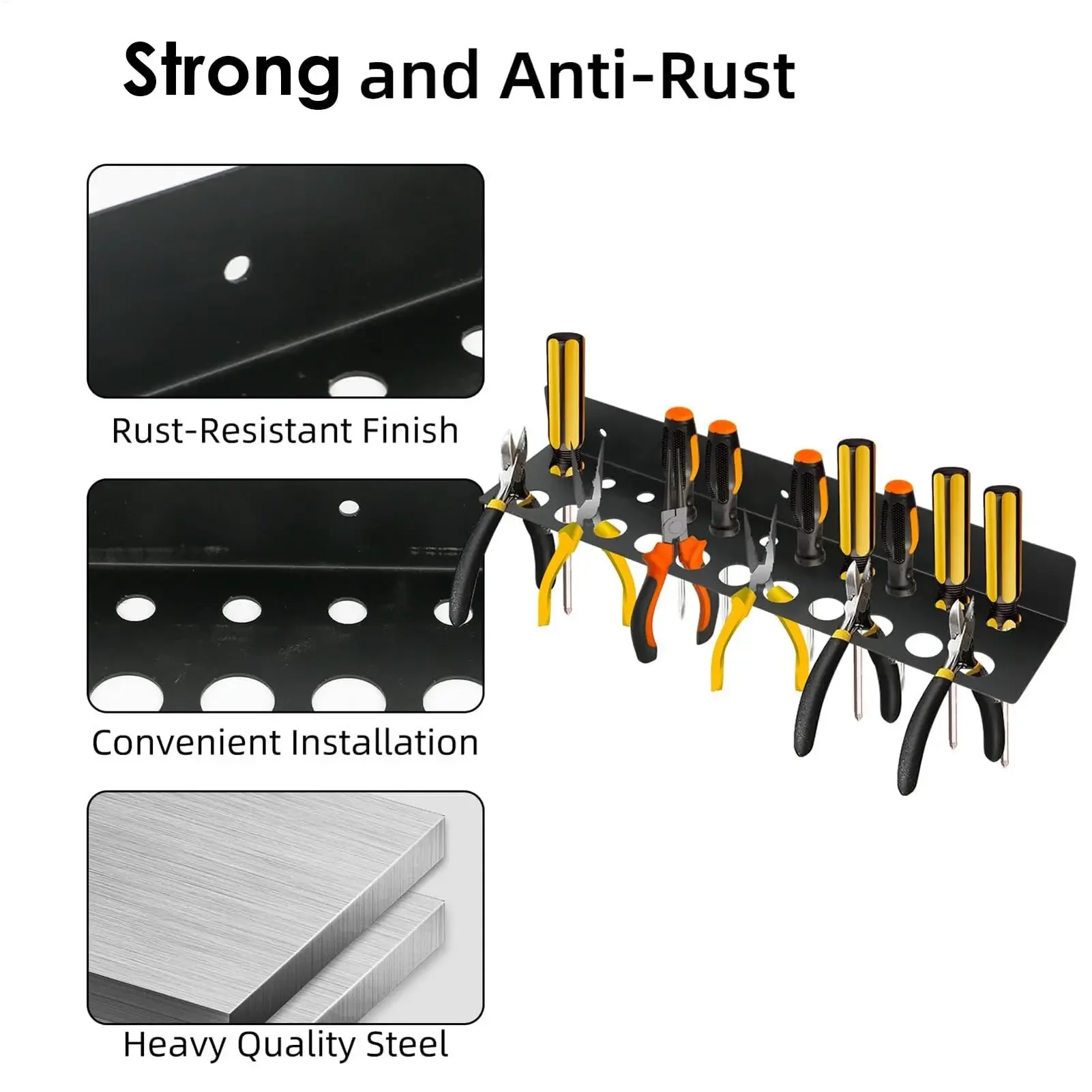 Screwdriver Tool Organizer Hol - Workshop Tools Shelf ulasan dan harga