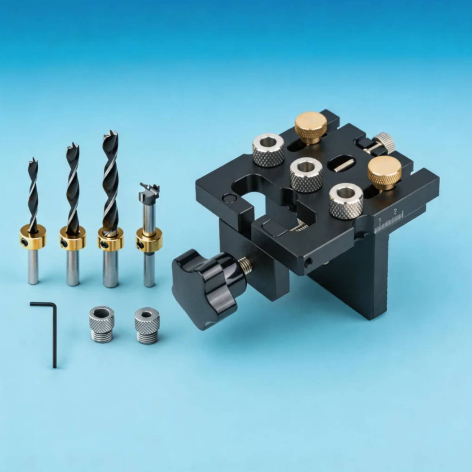 Wood Hole Jig 3-in-1 Dowel Jig - Workshop Tools Locations ulasan dan harga