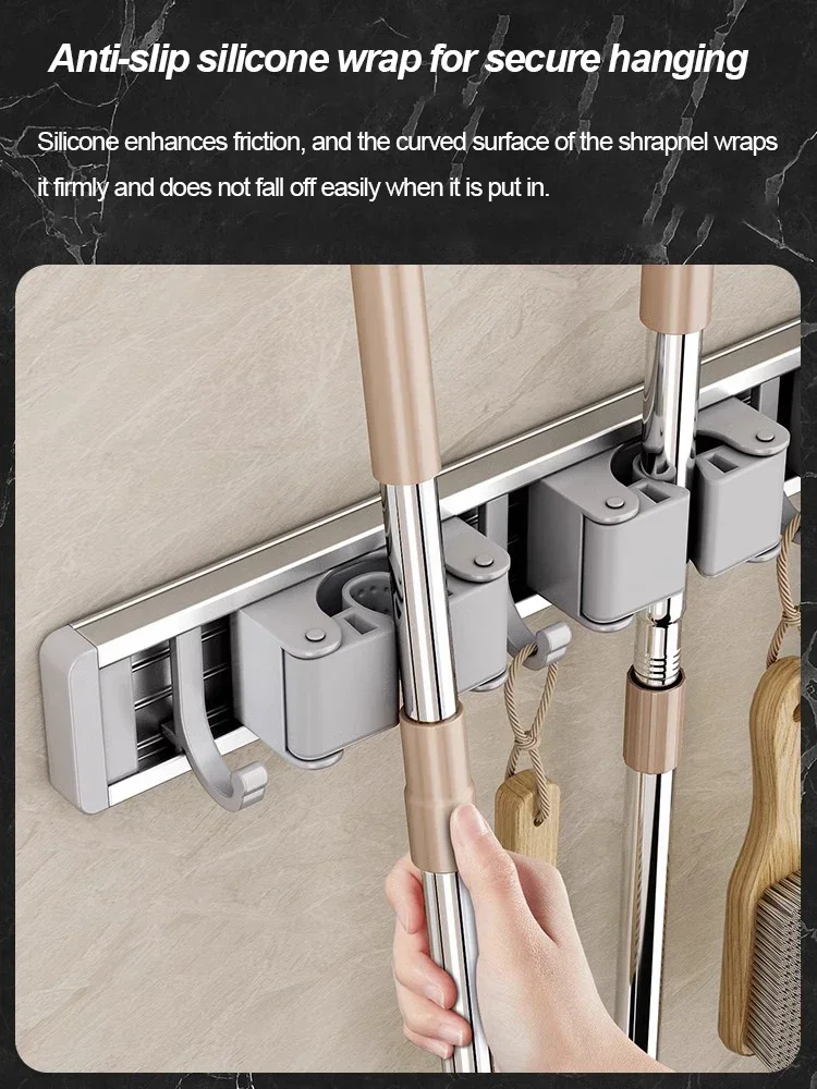 Mop and Broom Organizer Mop Ho - Workshop Tools On Wall ulasan dan harga