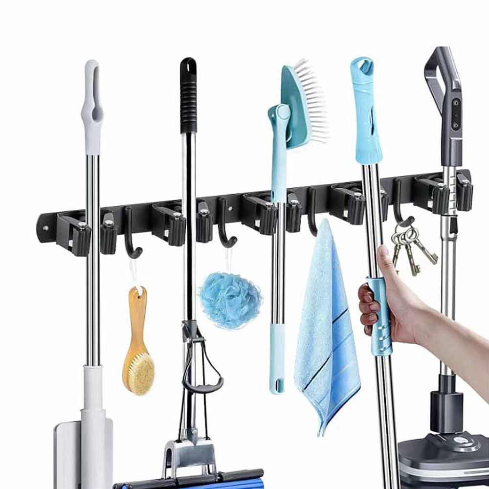 Stainless Steel Mop and Broom  - Workshop Tools On Wall ulasan dan harga