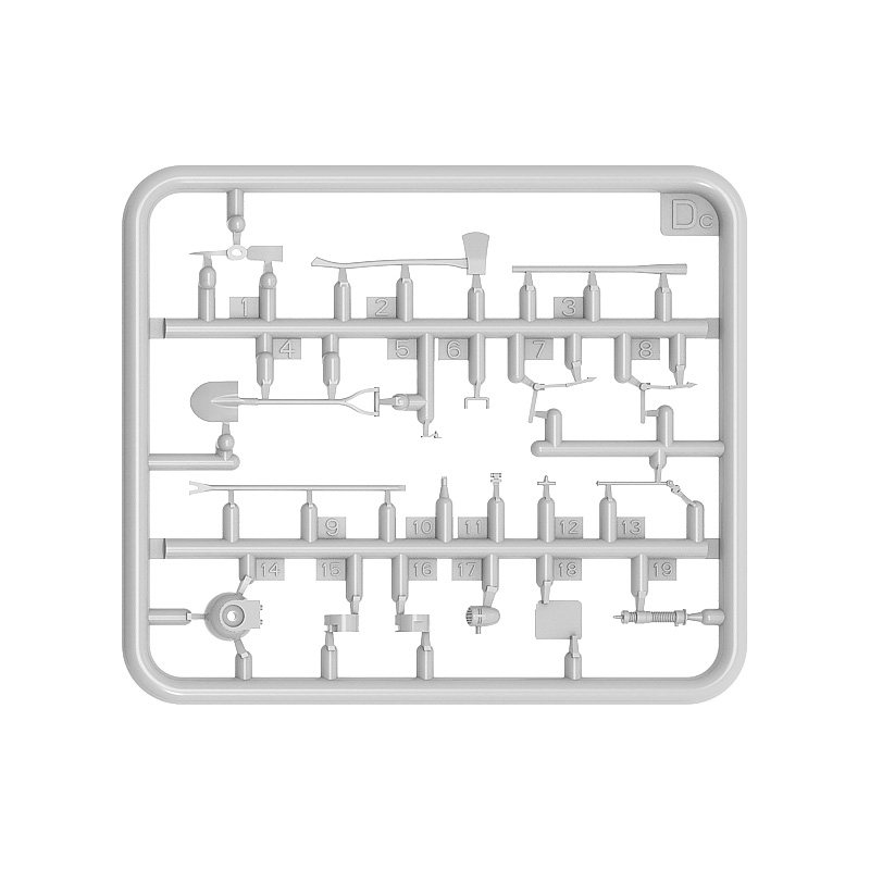 Miniart 35671 1/35 Plastic Ass - Workshop Tools Toy ulasan dan harga