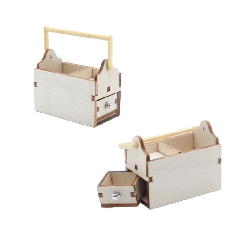 Hot 1/12 Dollhouse Mini Wooden - Workshop Tools Toy ulasan dan harga