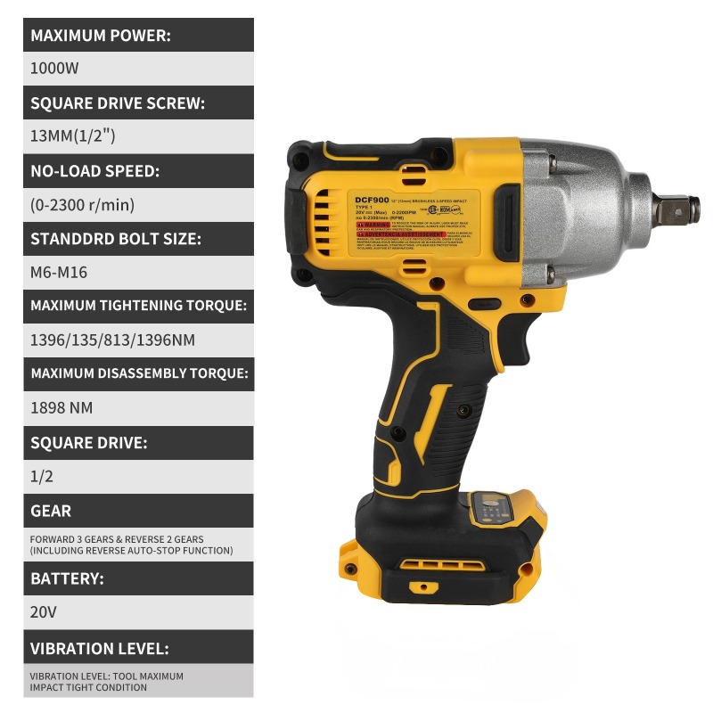 High Torque Cordless Impact Wr - Workshop Use Tools ulasan dan harga